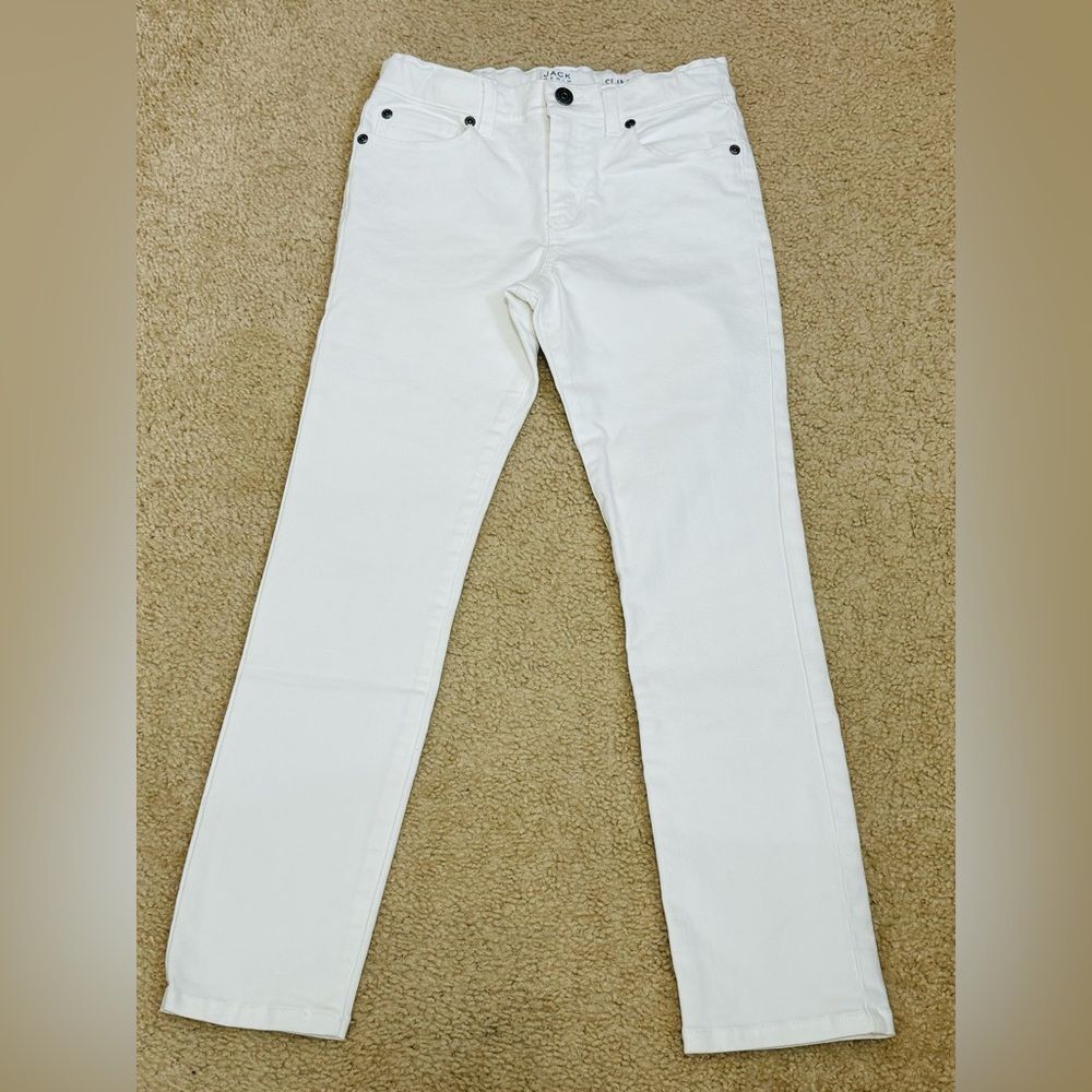 NWT Jack Denim by Janie and Jack White Slim Jeans Girls Sz 10 - Picture 4 of 14